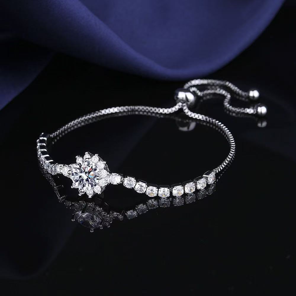 Ocean Bloom·Moissanite Polar Circle Setting·LUMOS·Coral